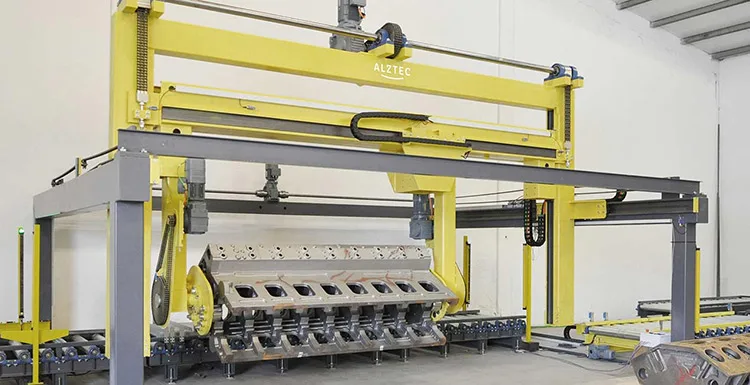 Förderanlage mit Handling