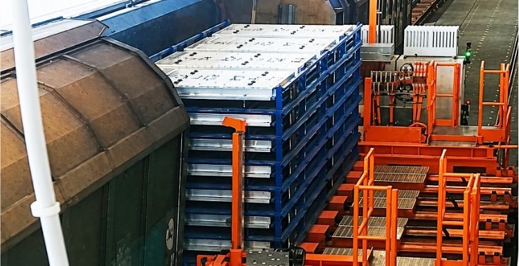 Automatische Bahnverladung